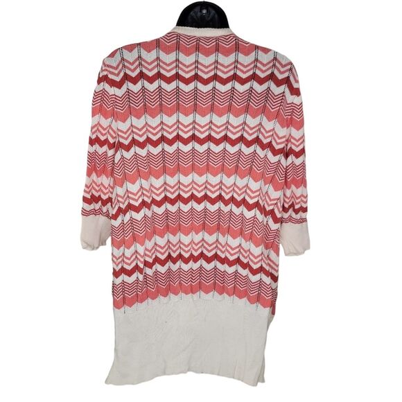 Torrid Vintage Chevron Print Open Front Cardigan Sweater Size 1/1x - Picture 2 of 5
